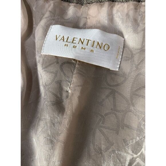 valentino roma authentic wool brown long sleeve blazer jacket 42 IT 6 US small - Picture 5 of 7